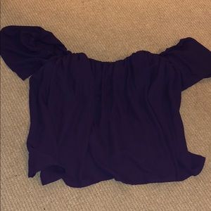 Purple off the shoulder top
